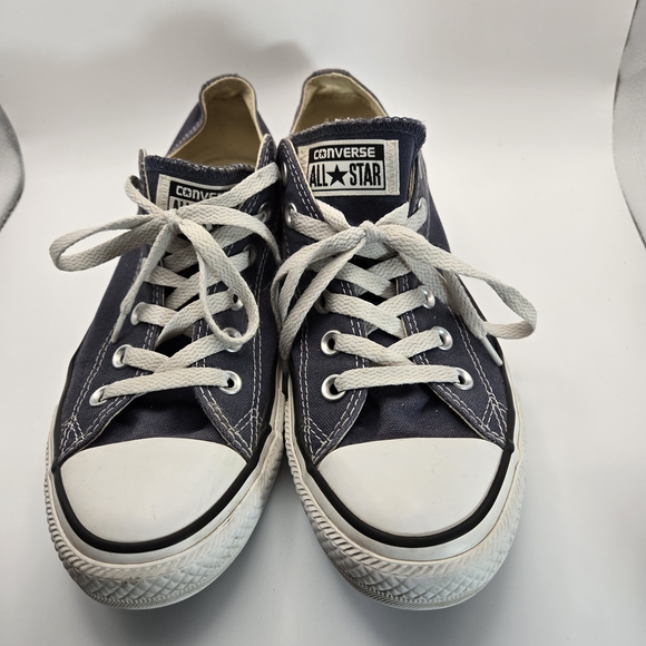Converse Navy and White Sneakers Mens Size 8 Womens Size 10 - Picture 2 of 8
